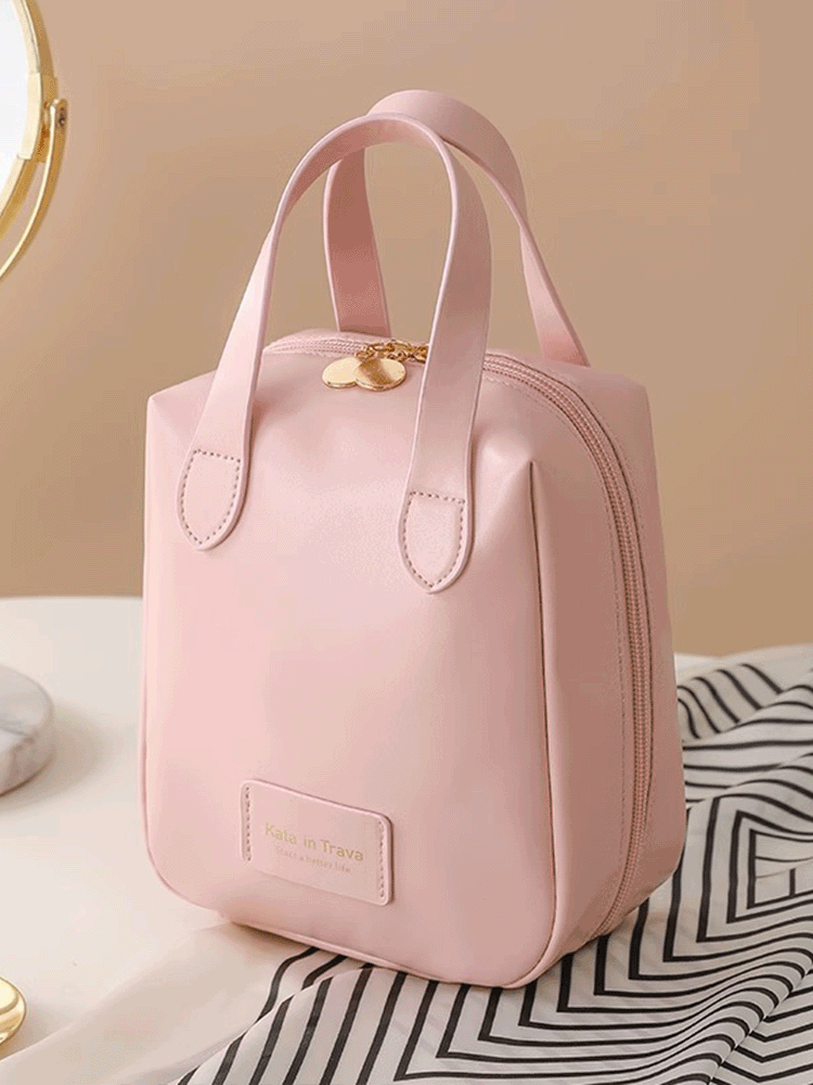 Large capacity portable makeup bag