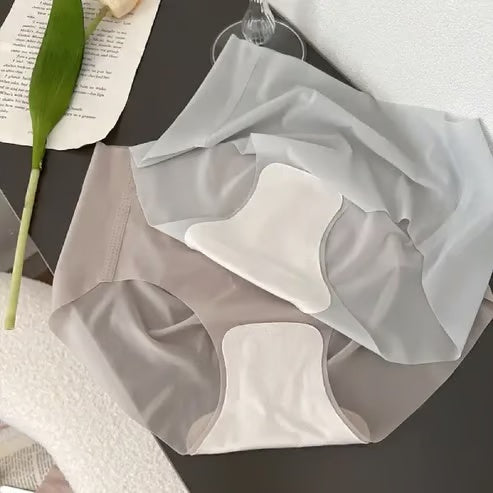 Ultra Thin Ice Silk Panties for Women  Leak Proof Non-Marking Invisible Breathable Sexy Briefs