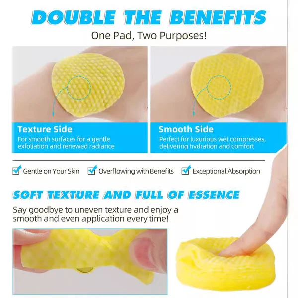 ikzee Turmeric Cleansing Exfoliating Pads Facial Cleansing Skincare