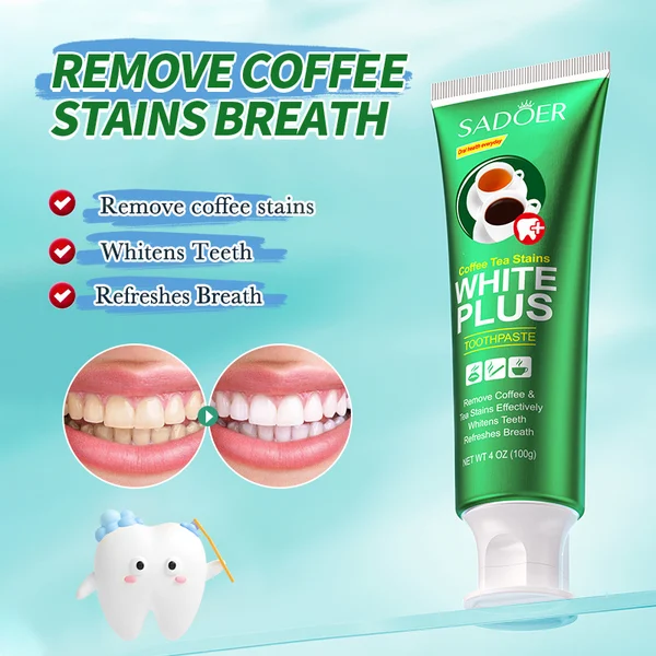 SADOER Tea Stain Remover Whitening Toothpaste - Remove years of stains