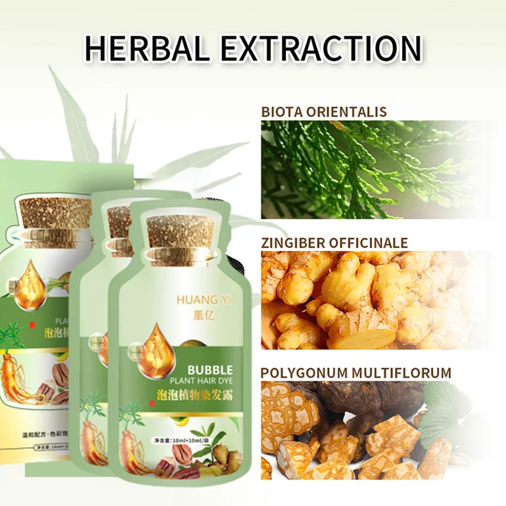 Plant ingredients DIY hair coloring shampoo