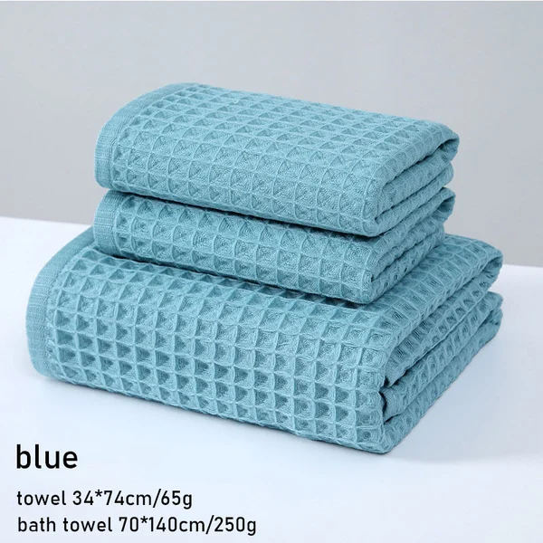 Super Absorbent Breathable Antibacterial Waffle Bath Towel