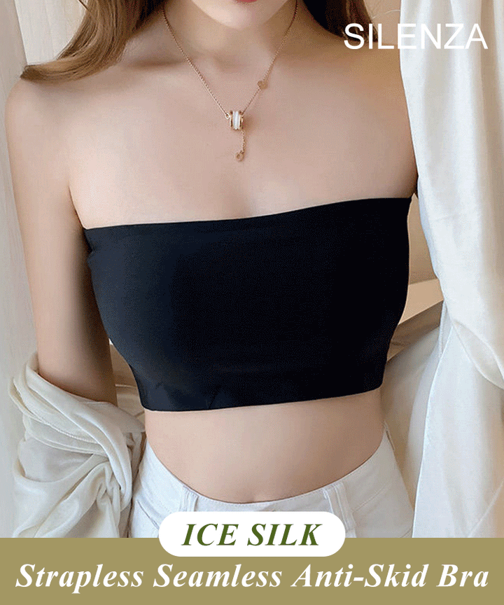 Strapless Ice Silk Seamless Anti Skid Bra