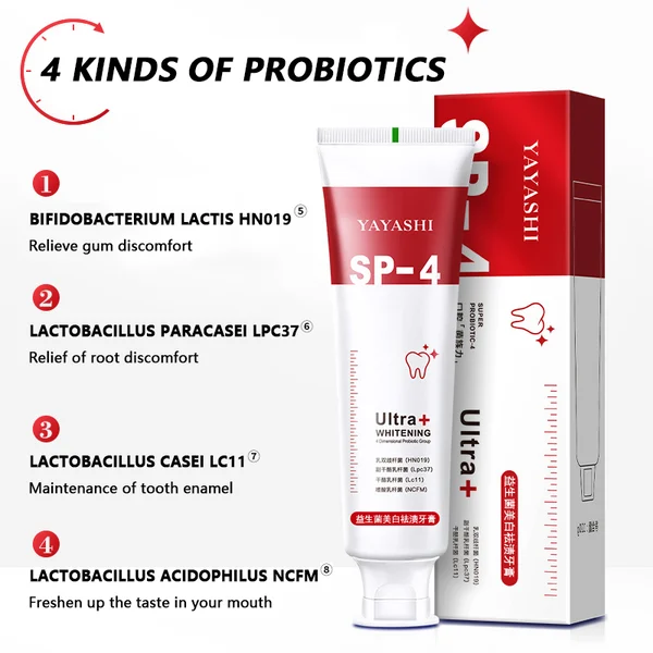 All Smiles Brightening Stain Removing Probiotic Toothpaste