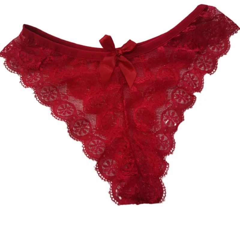 PAY 1 GET 5 PACKS--Sexy Lace Low-Rise Plus Size Panties