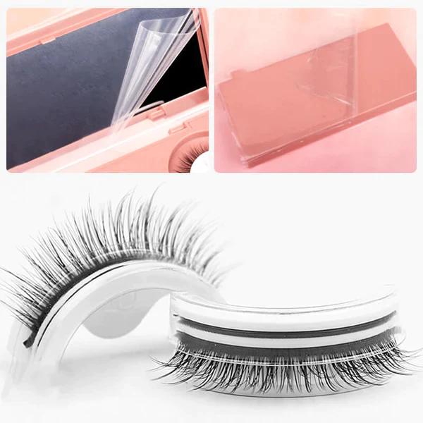 Glue free self adhesive false eyelashes