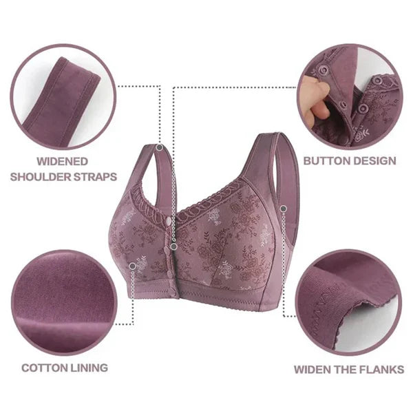 🔥 49% OFF-2024 New Cotton Front Closure Bra