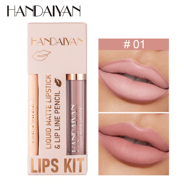 Lipstick Lip Liner Matte Waterproof Non-fading Non-stick Lipstick