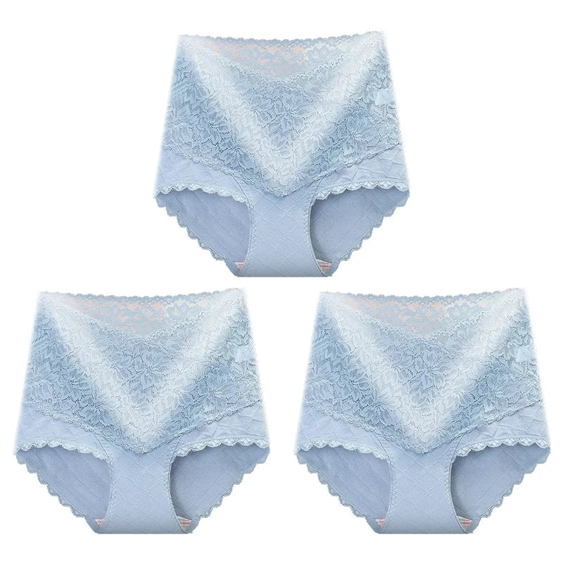 [ Pay 1 Get 3PCS ]🌸Hot style Lace+Cotton Anti-Side Leakage Panty