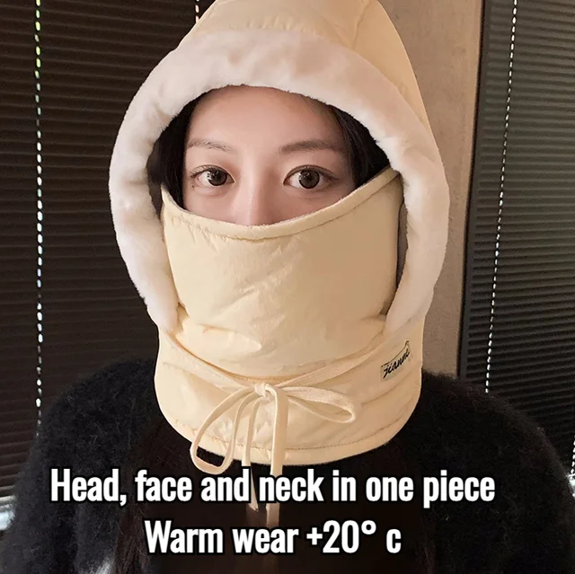 Cycling hat padded and thickened windproof winter warm cap