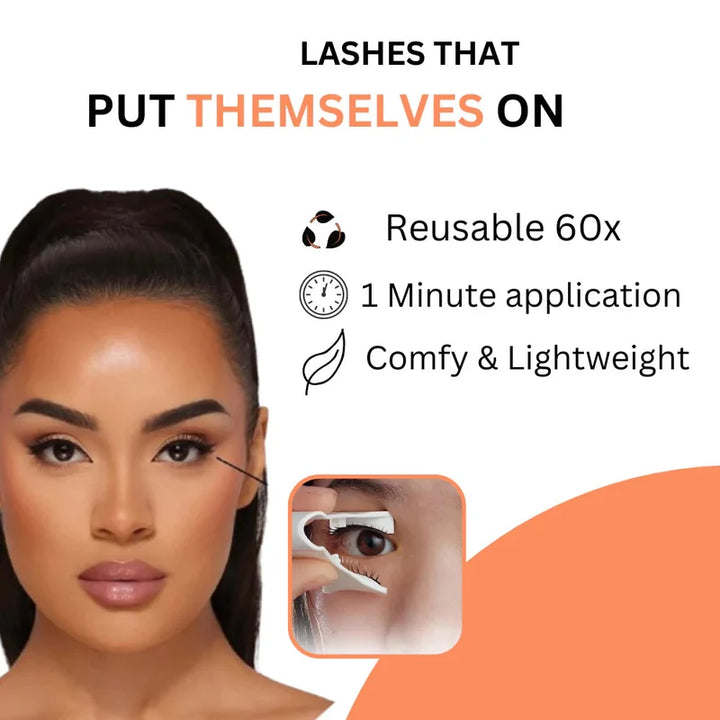 Premium Magnetic Eyelashes 🎁 Easy Quick  Safe