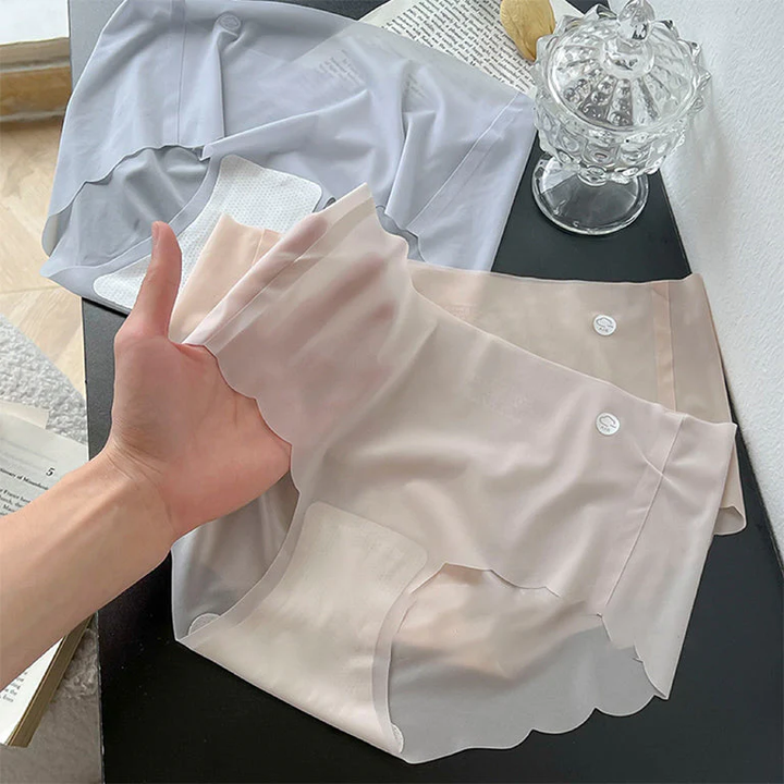 Womens Ice Silk No Trace Panties