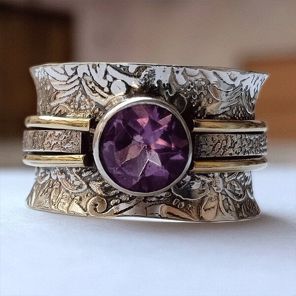 🎁Bohemian-Style Crystal Meditation Ring
