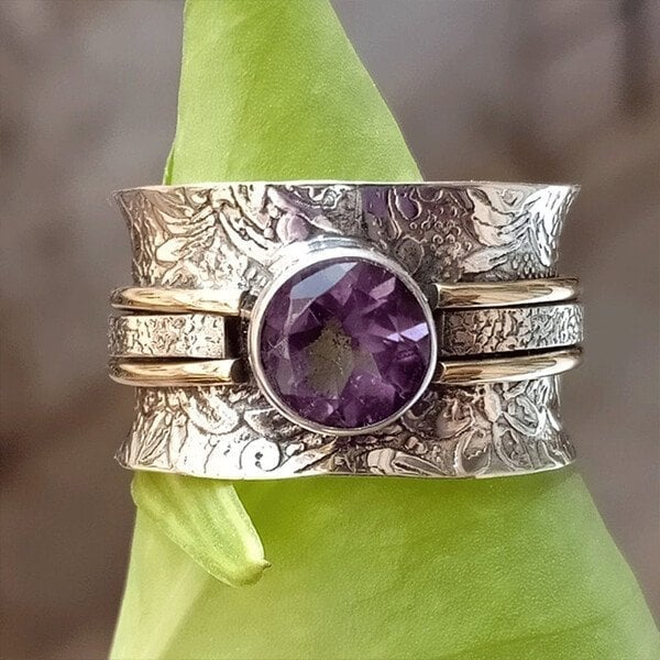 🎁Bohemian-Style Crystal Meditation Ring