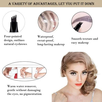 🔥HOT SALE - 2024 New Waterproof Brow Pencil with Micro-Fork Tip