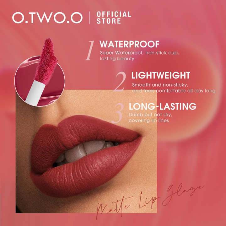 12 Colors Waterproof Lightweight Long-lasting Matte Lip Stain
