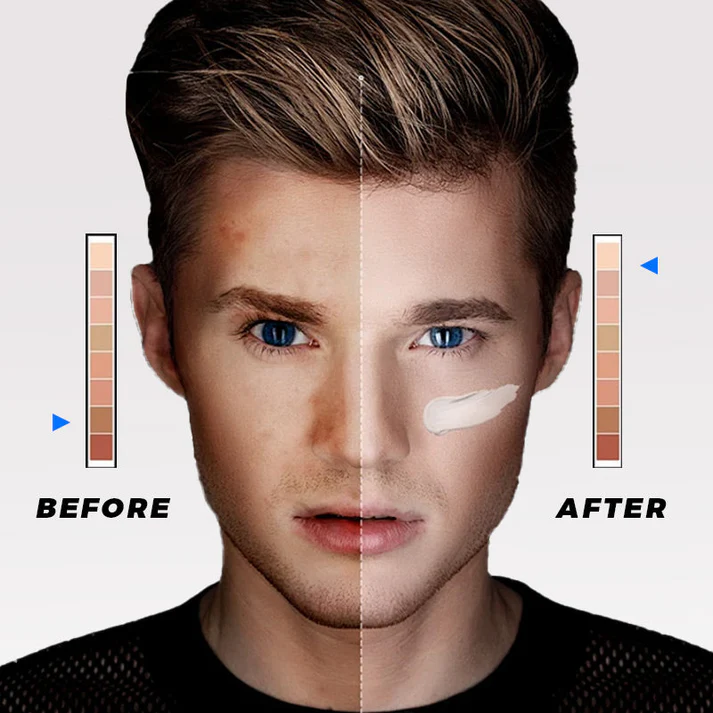 Mens Makeup Cream for Brightening Moisturizing Spots Covering