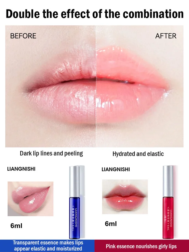 Day and night dual care lip serum