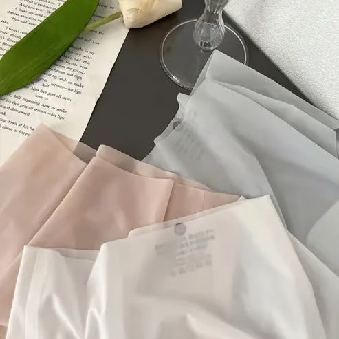 Ultra Thin Ice Silk Panties for Women  Leak Proof Non-Marking Invisible Breathable Sexy Briefs