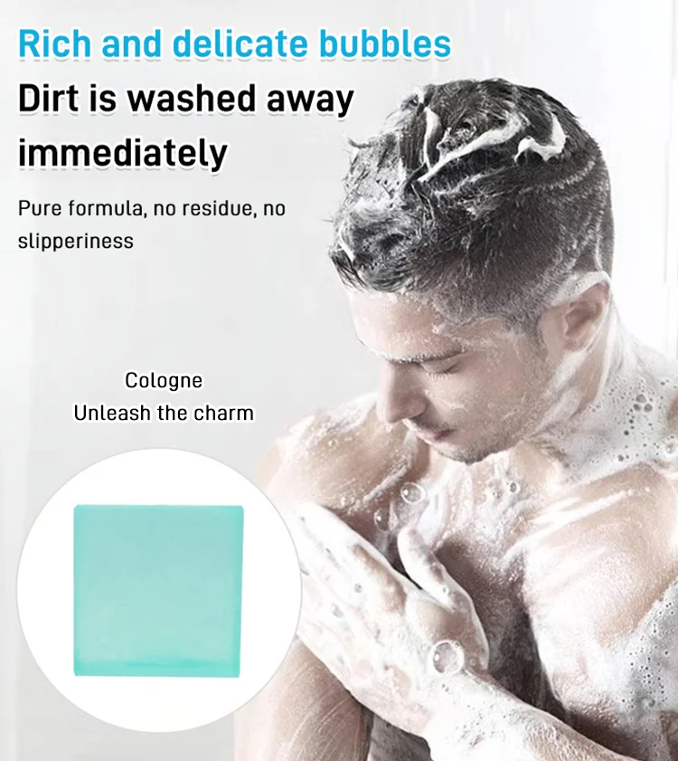 [Available all over the body] Mens Cologne Soap