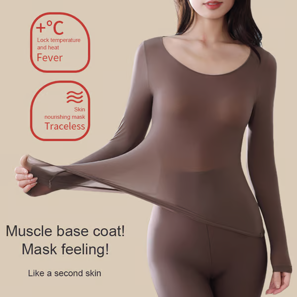 Ultra-thin warm skin-beautifying clothing set