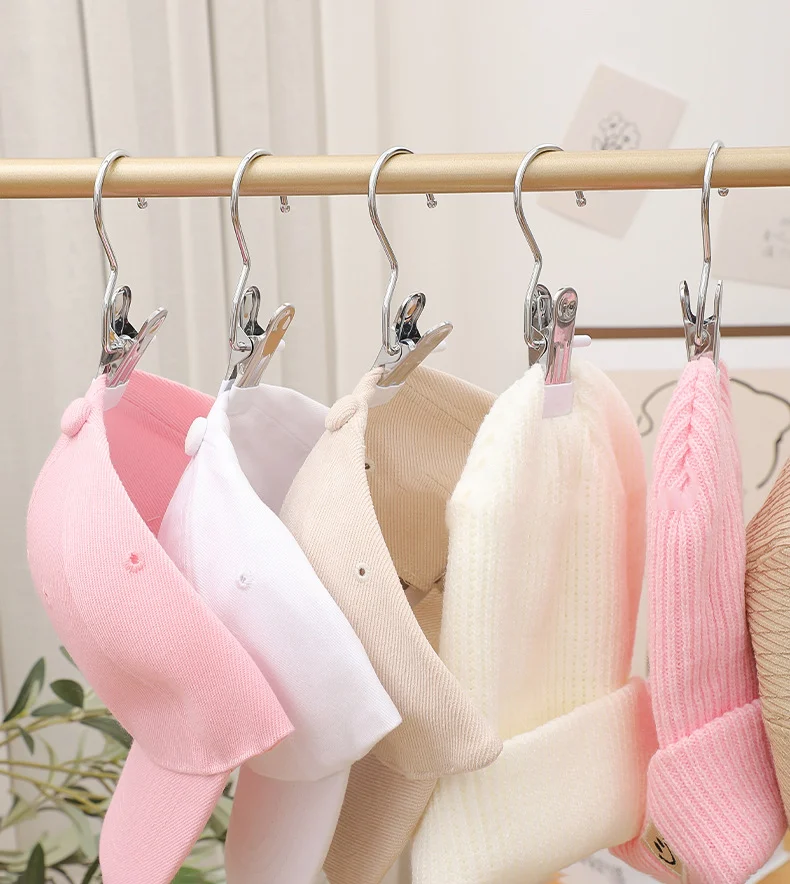Anti rust Clip Space saving Clothespin Hat Pants Storage Hanging Travel Hook