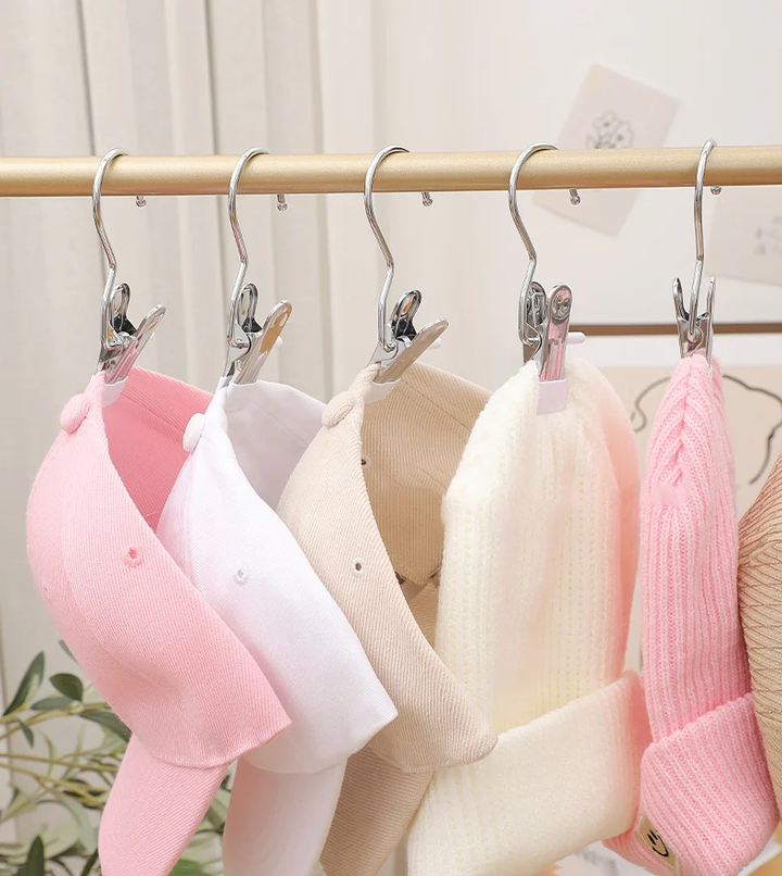 Anti rust Clip Space saving Clothespin Hat Pants Storage Hanging Travel Hook