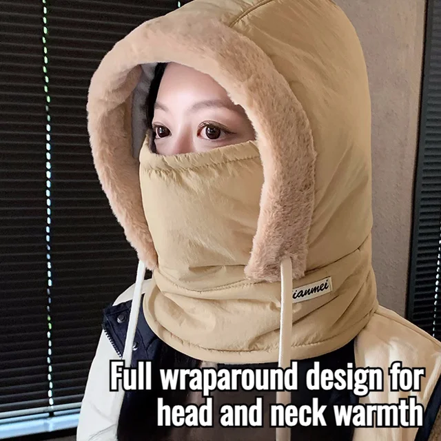 Cycling hat padded and thickened windproof winter warm cap