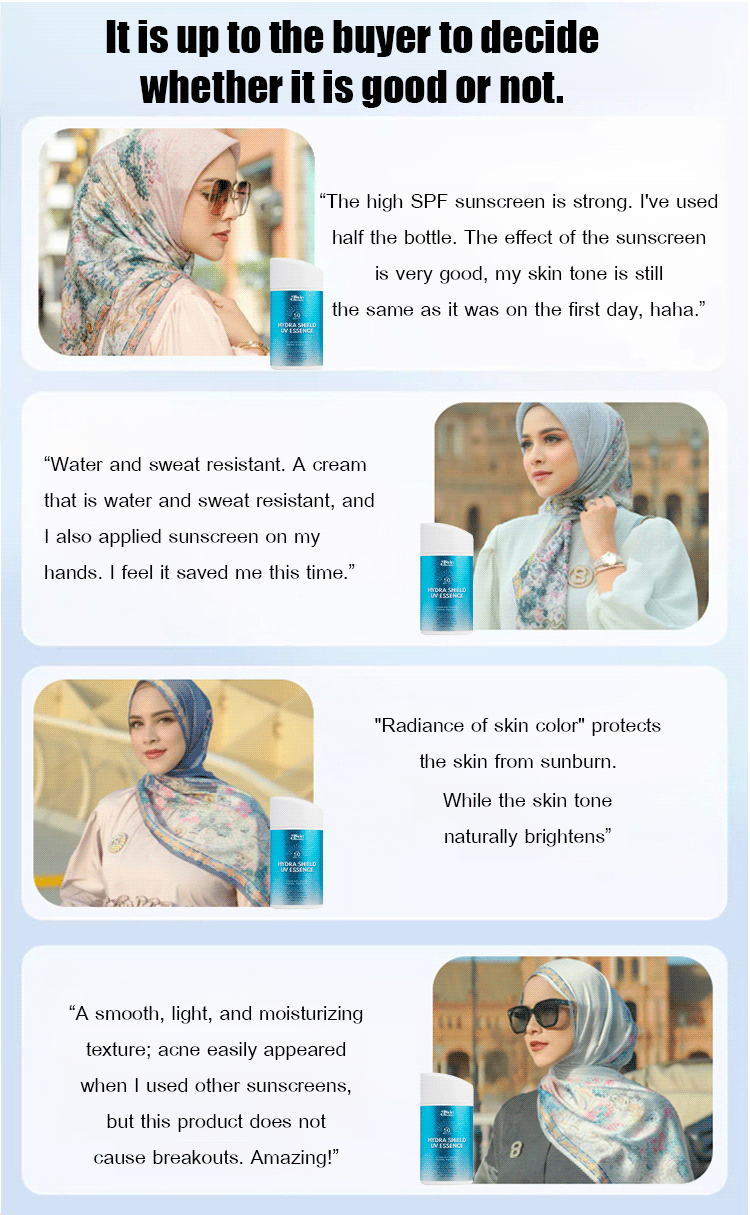 SPF50+ Sunscreen Moisturizing Essence