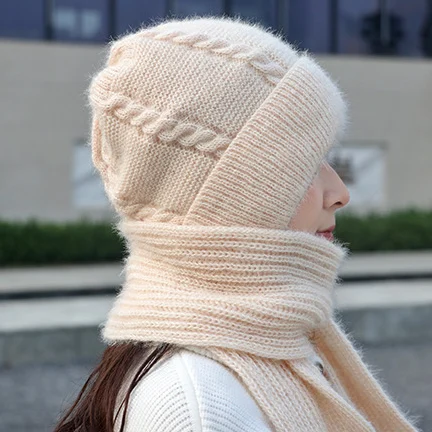 Integrated Ear Protection Windproof Cap Scarf