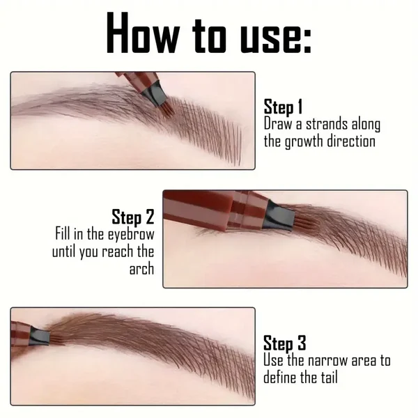 💥BUY 1 GET 1 FREE (2 PCS)-2024 Upgraded Natural Brows Eyebrow Pen