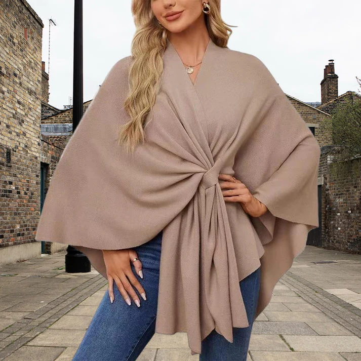 Womens Cross Front Shawl Wrap