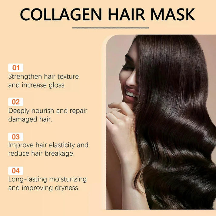 LAST DAY OF DISCOUNT 🔥Collagen Hair Mask for Dry & Damaged Hai