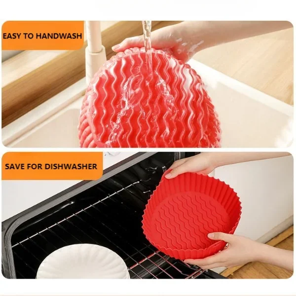 ⚡ 47% OFF - Air Fryer Silicone Baking Tray🍟