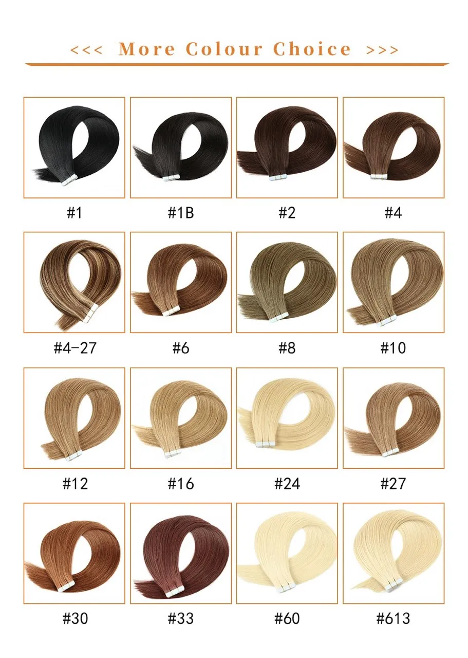Seamless Injected Hand-Tied Invisible Tape In Hair Extension