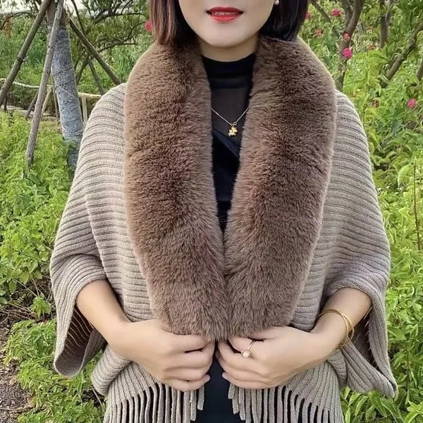 Knitting Thick Womens Loose Shawl 💥