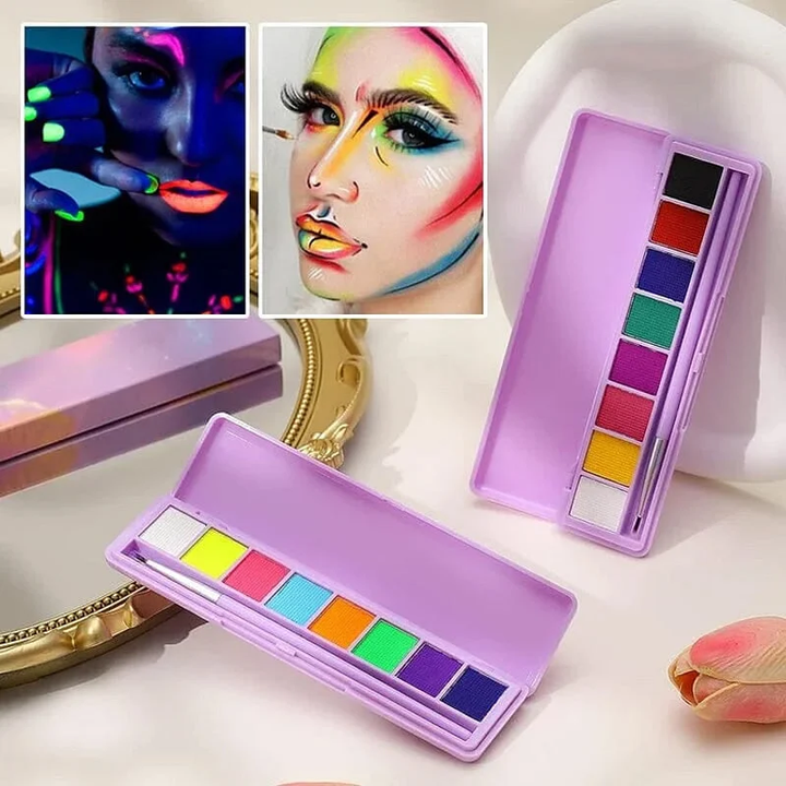 Water Soluble Fluorescent Makeup Palette