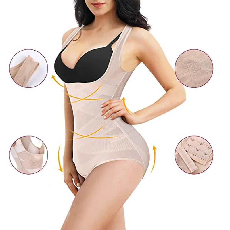 Women's Lightweight Mesh Yoga Bodysuit Shaper