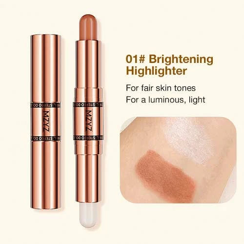 Double Head Makeup Stick-Highlighter & Contour-Fast and simple operation for beginners