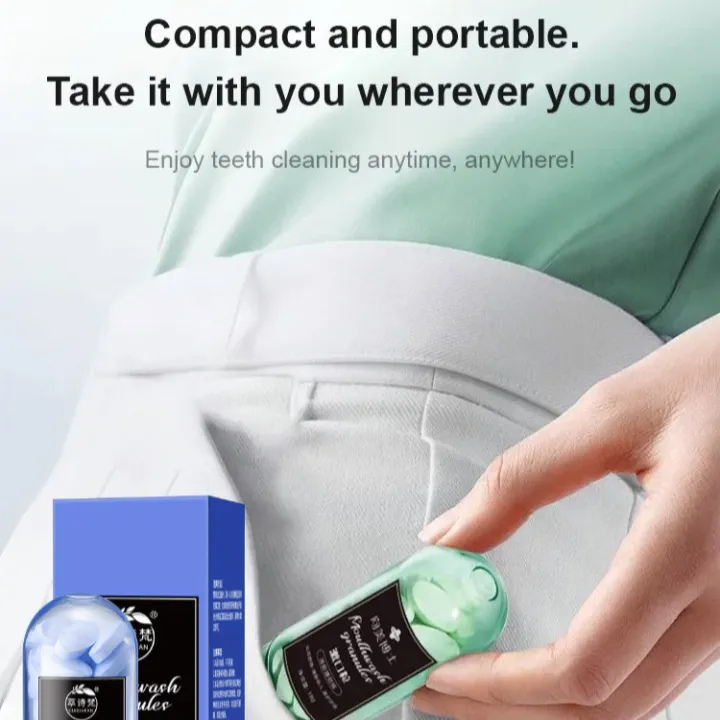 Portable Fragrant Solid Toothpaste Tablets