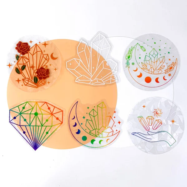 Adsorption Rainbow Glass Window Stickers