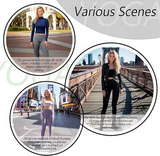 High Waisted Tummy Control Side Pocket Shaping Training Leggings