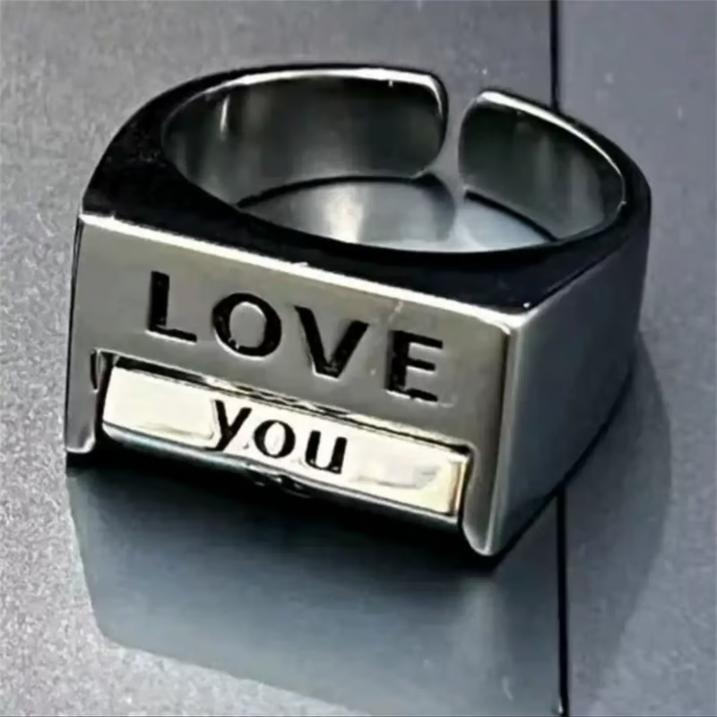 FUNNY ROTATING 'FUCK' RING