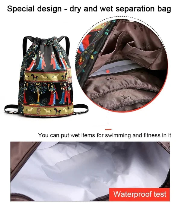 🔥49% OFF🔥Drawstring Foldable Large Capacity Dry-wet Separation Travel Sports Backpack