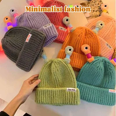 Cute Little Monster LED Knit Beanie