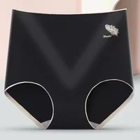 Seamless cotton high waisted abdominal panties