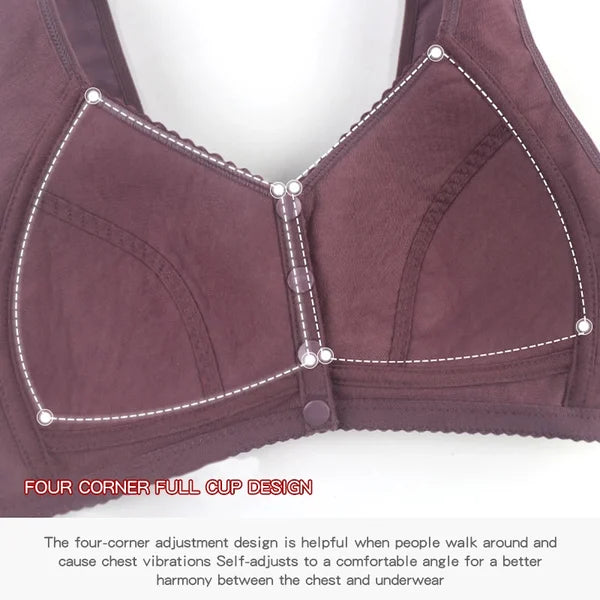 🔥 49% OFF-2024 New Cotton Front Closure Bra