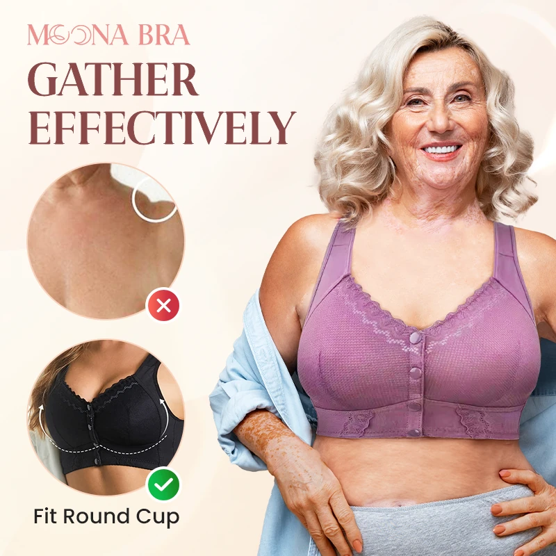 Front Closure Breathable Bra for Seniors