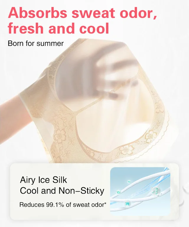 High Waist Shaping Ice Silk Underwear