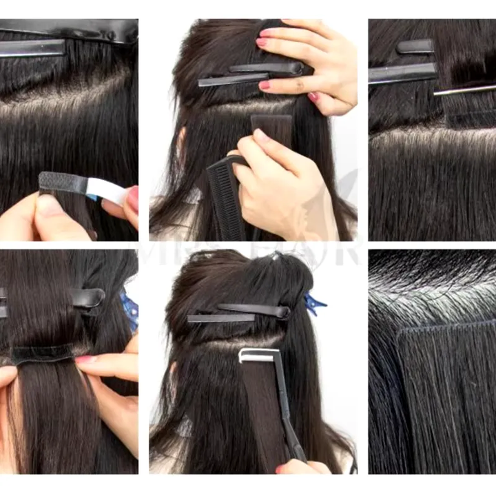Seamless Injected Hand-Tied Invisible Tape In Hair Extension
